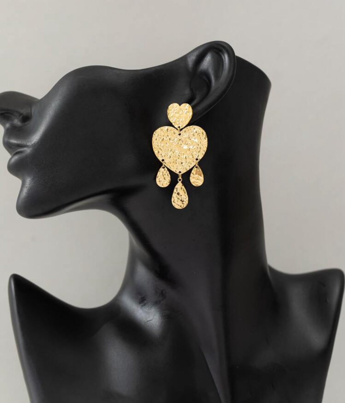 Heart Drop Earring
