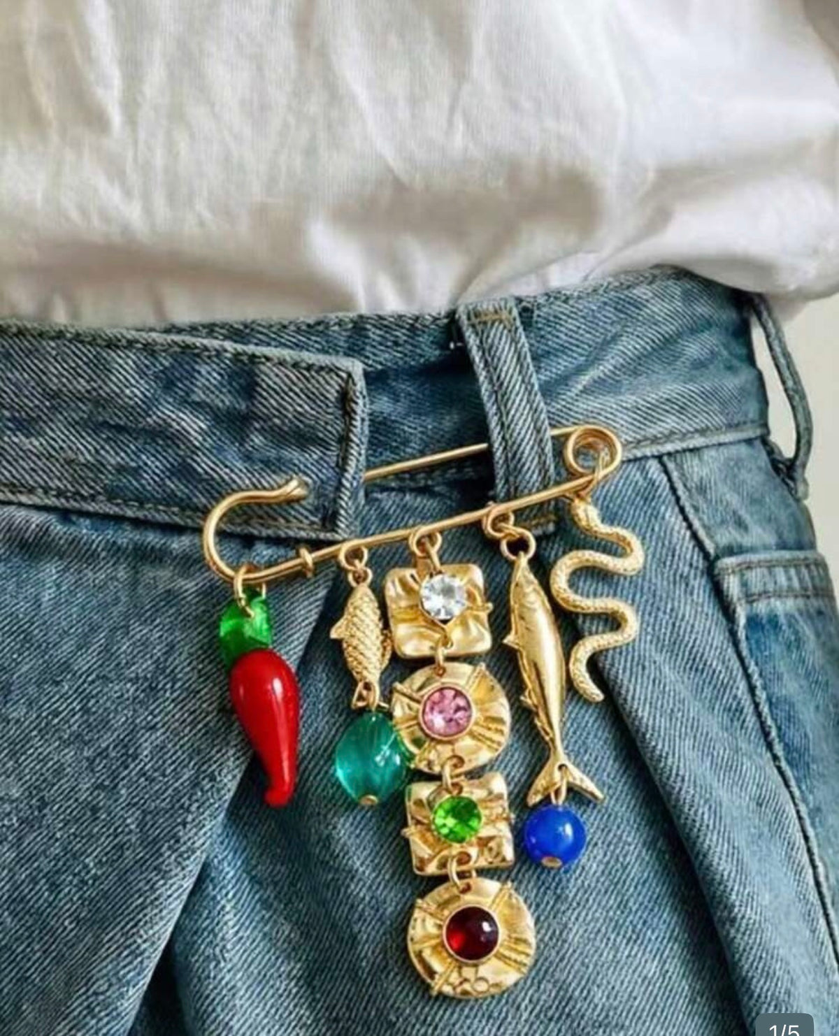 Charm Pin Brooch