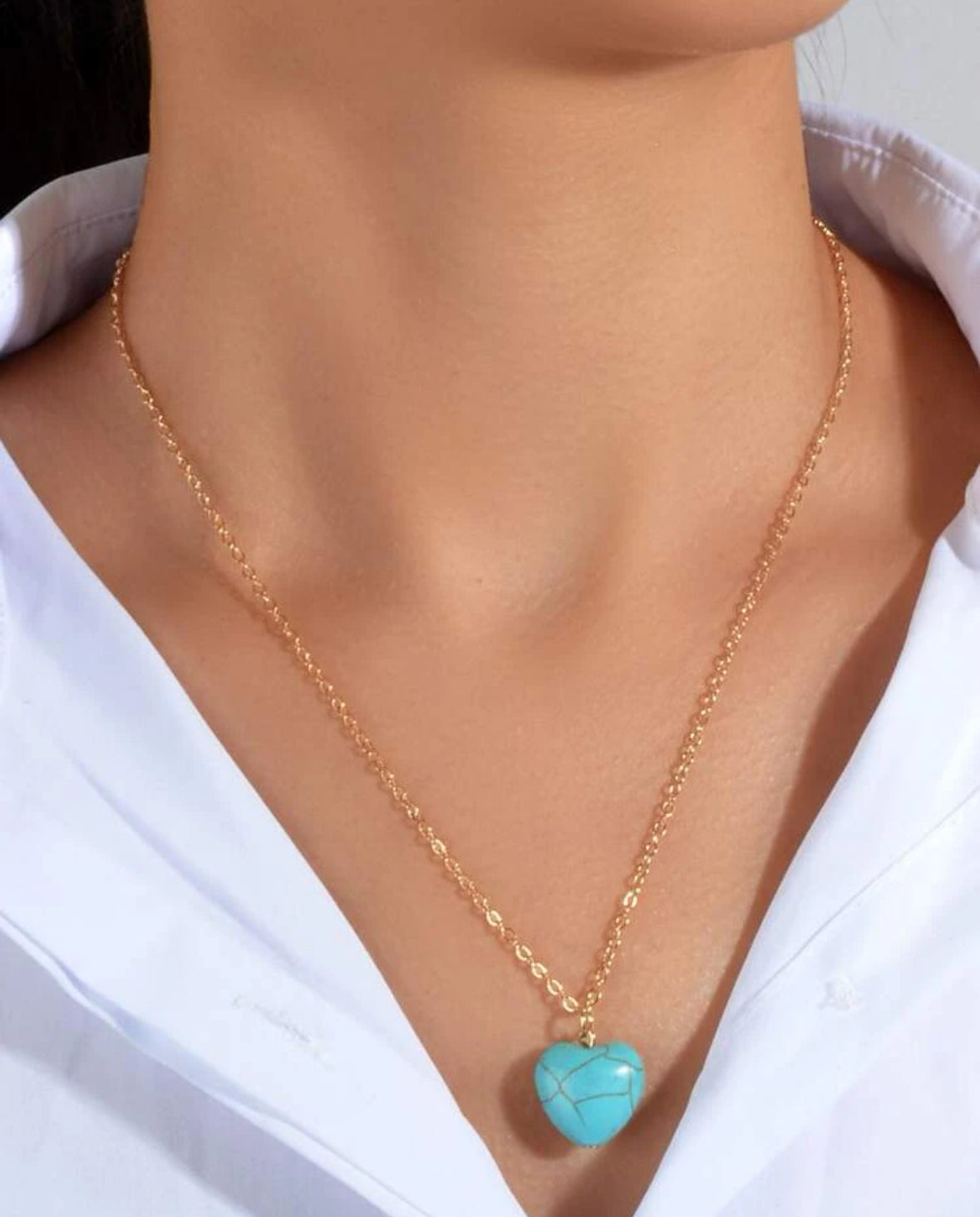 Turquoise Heart Pendant
