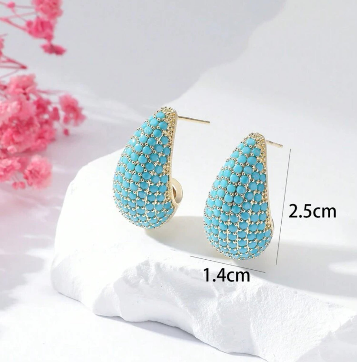 Turquoise Water drop Earrings