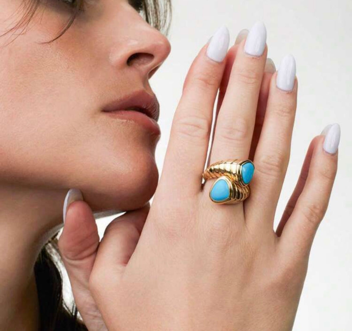 Turquoise Snake Ring