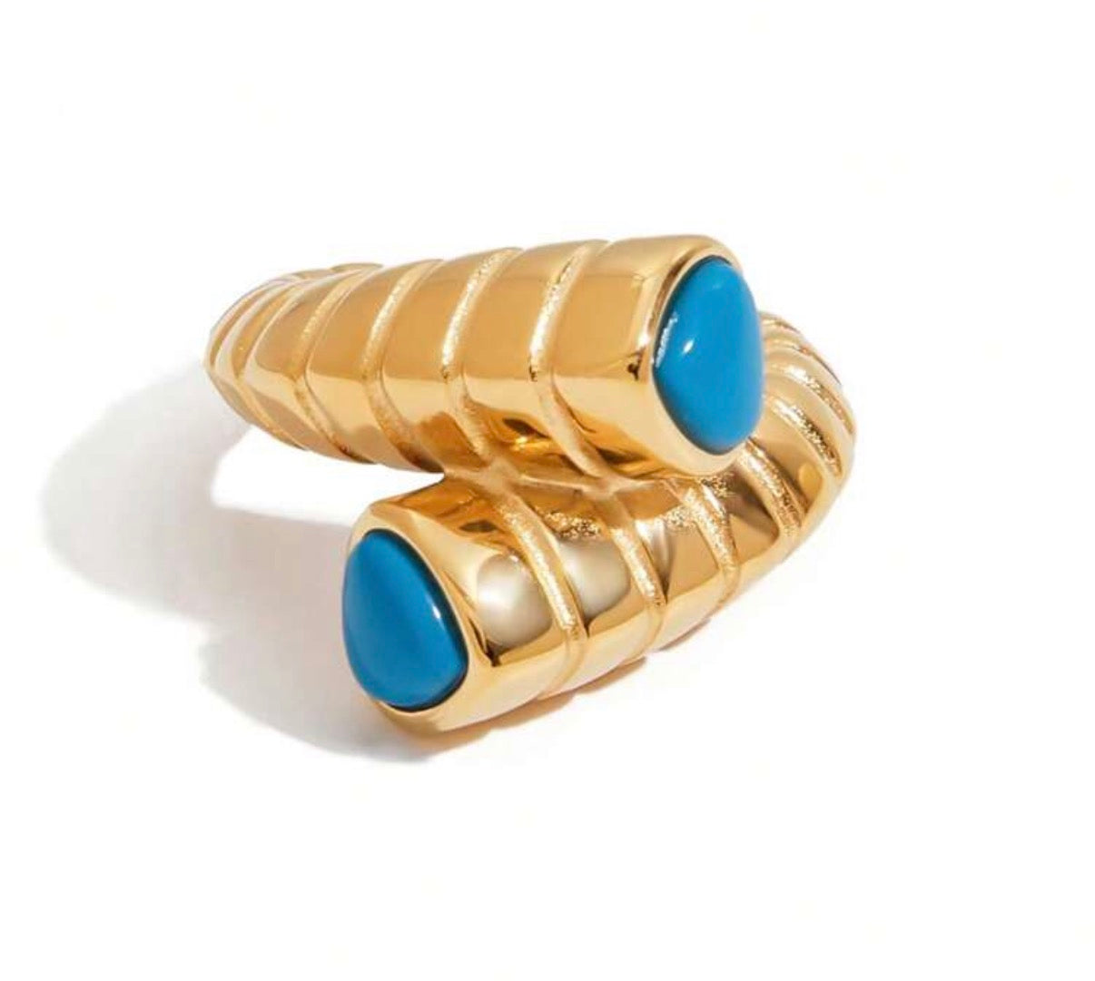 Turquoise Snake Ring