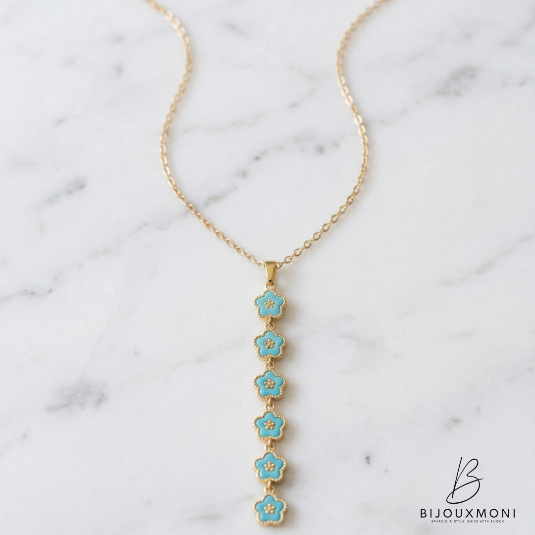 Turquoise Flower Pendant