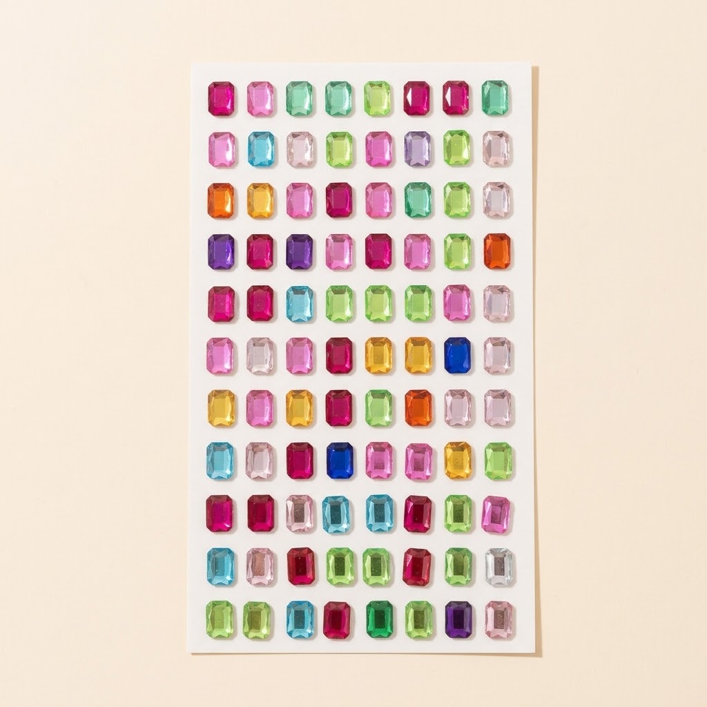 Rhinestone Sticker Sheet | Bedazzle Gems