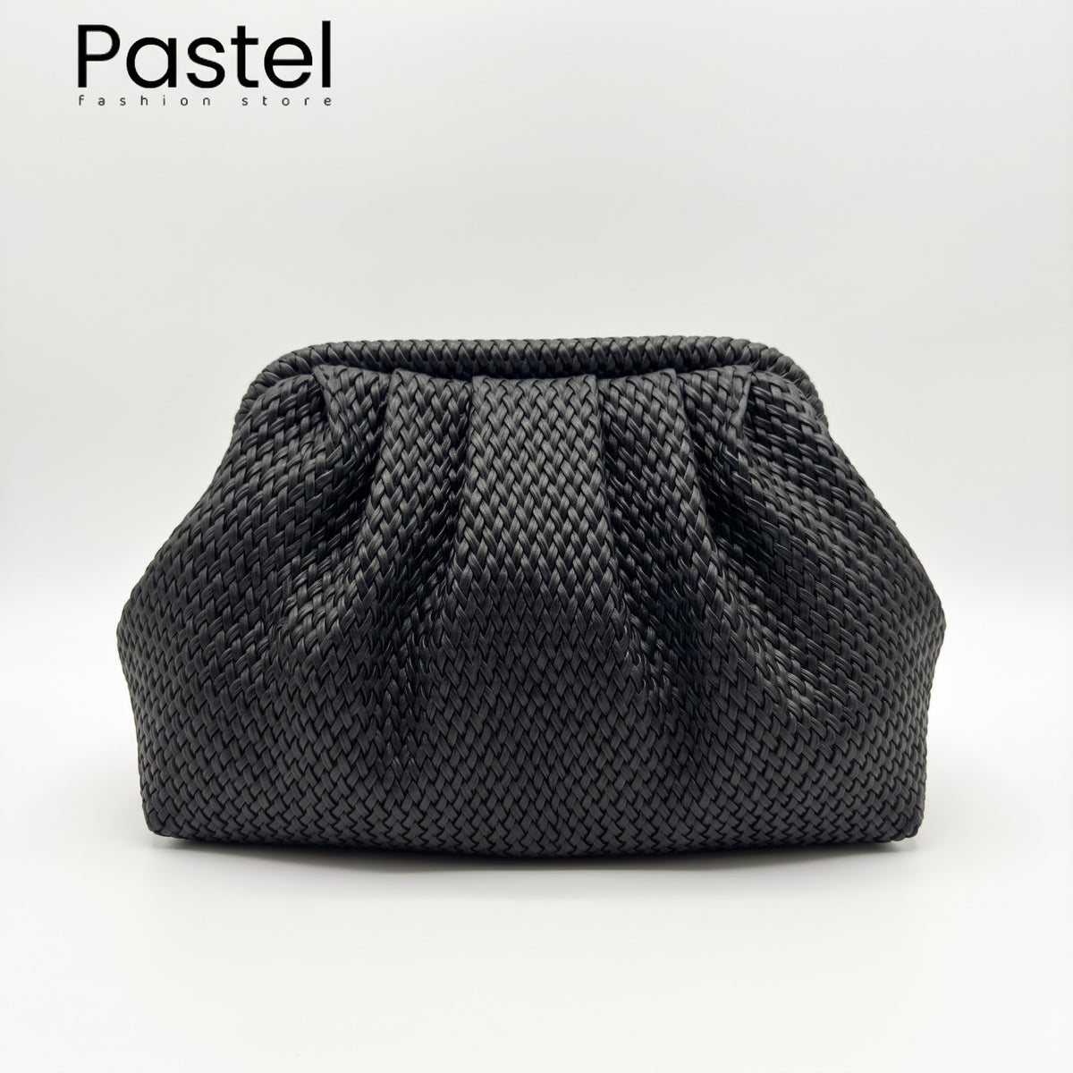 DRAPÉ Pleated Woven Clutch