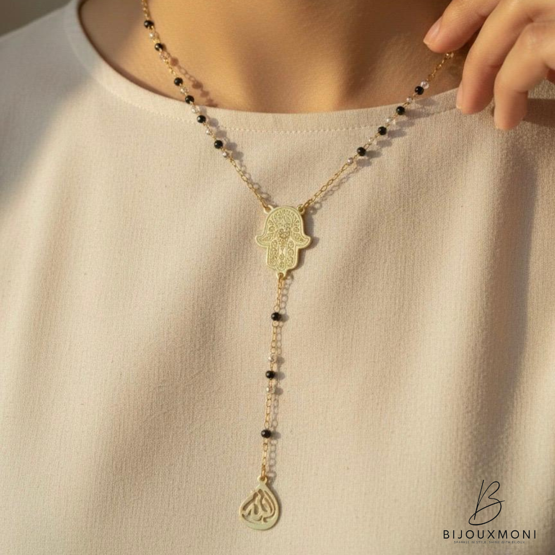 Hamsa Bead Necklace