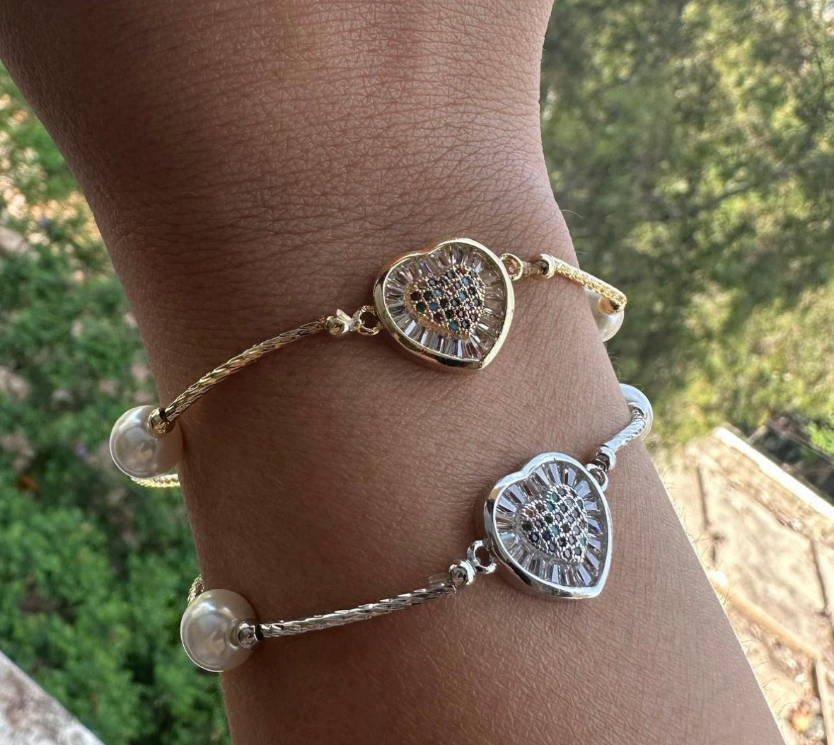 Heart Elastic Bracelet
