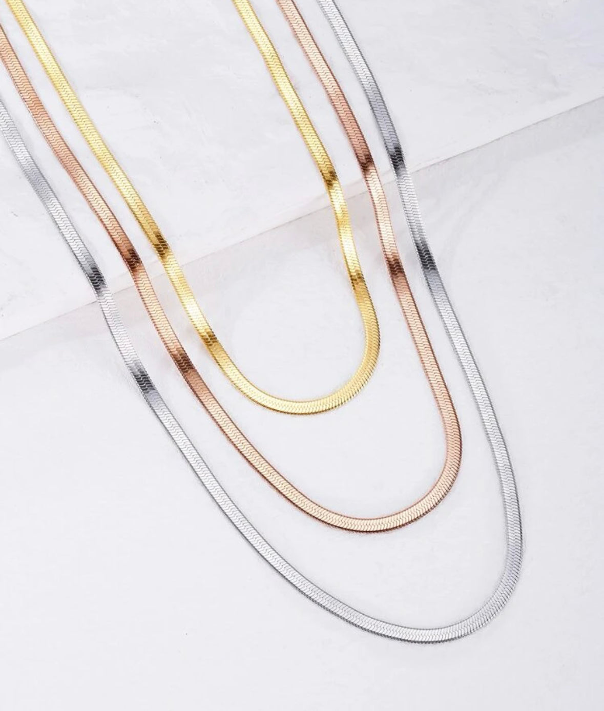 3 Color Layered Necklace
