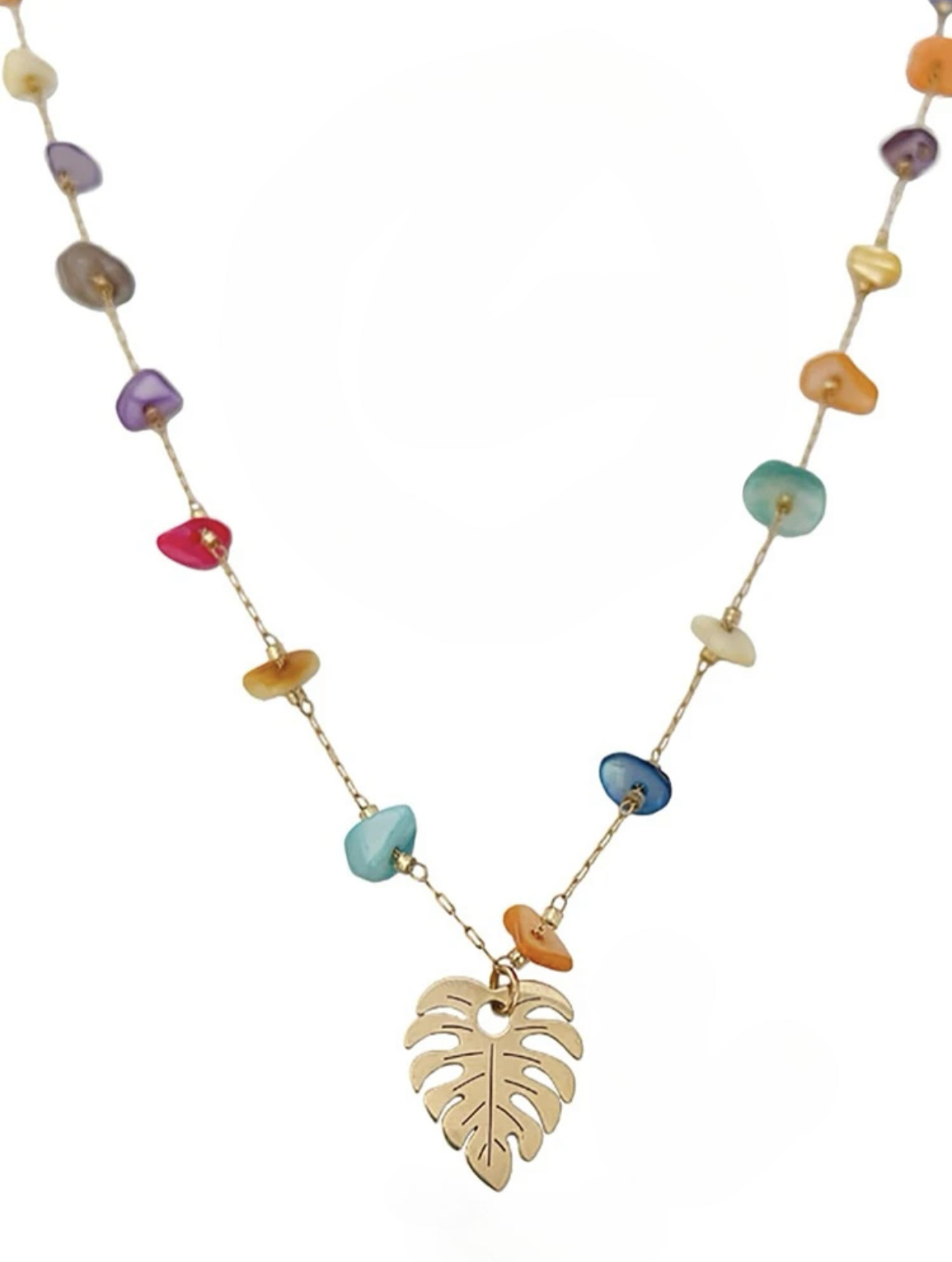 Leaf Bead Necklace