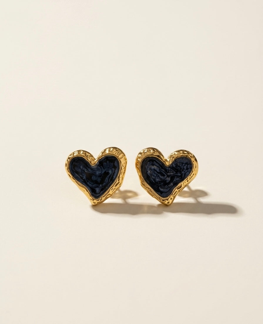 Cœur Marbré Earrings