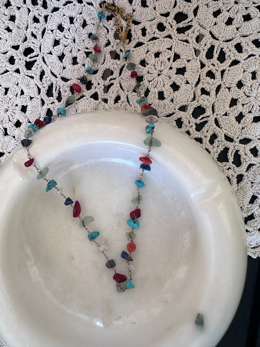 Colored Stone Necklace