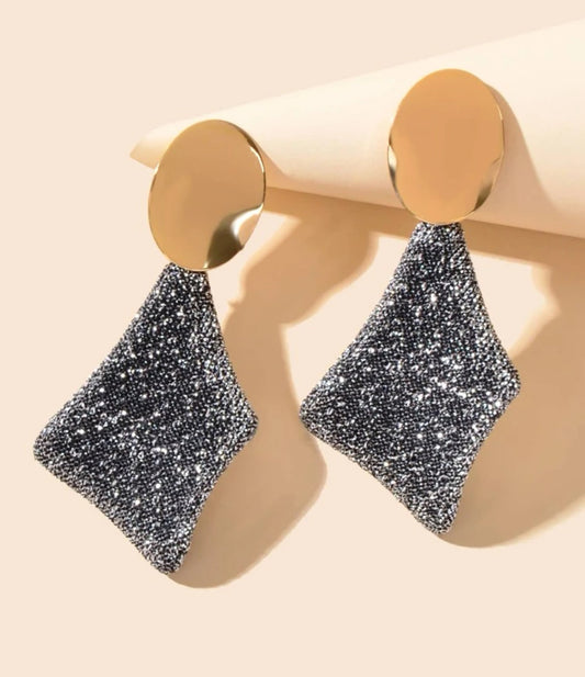 Oval Drop Earrings