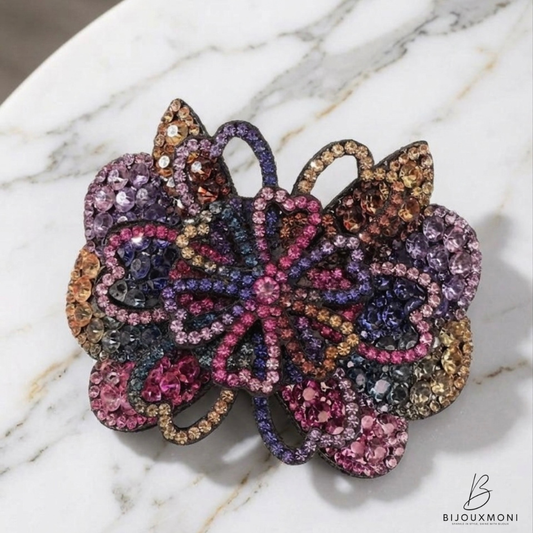 Butterfly Rhinestone Clip
