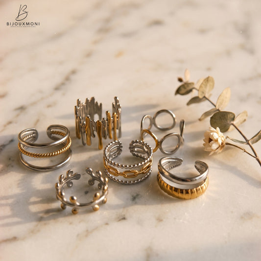 The Boho 2-tone Rings