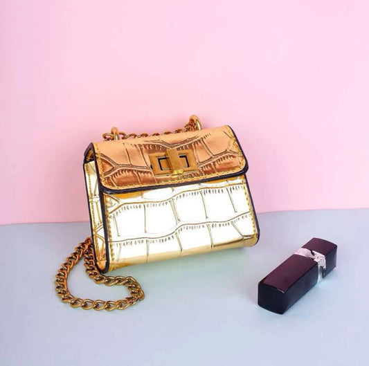 Crocodile Metallic Mini Bag