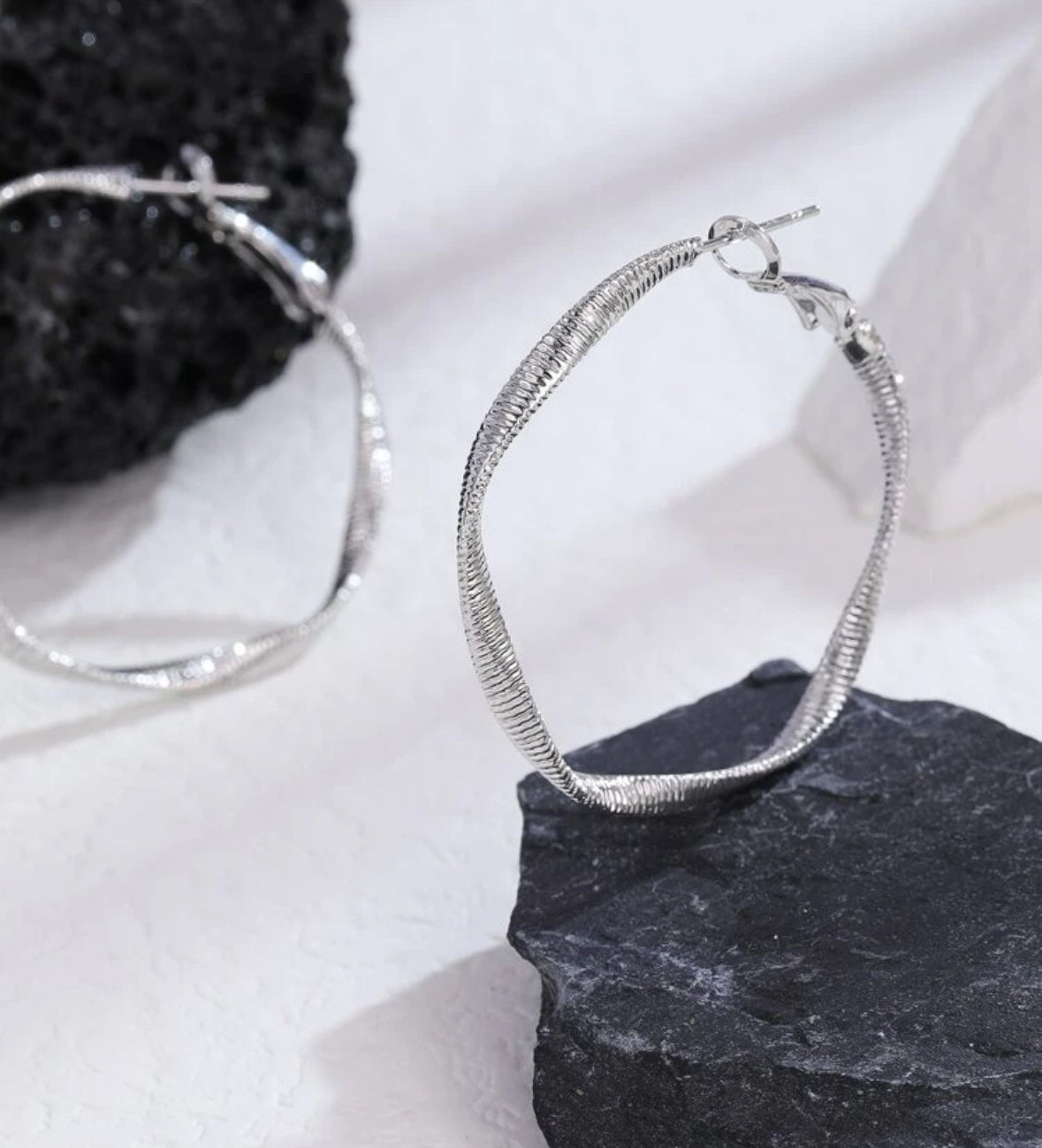 Twisted Hoop Earrings