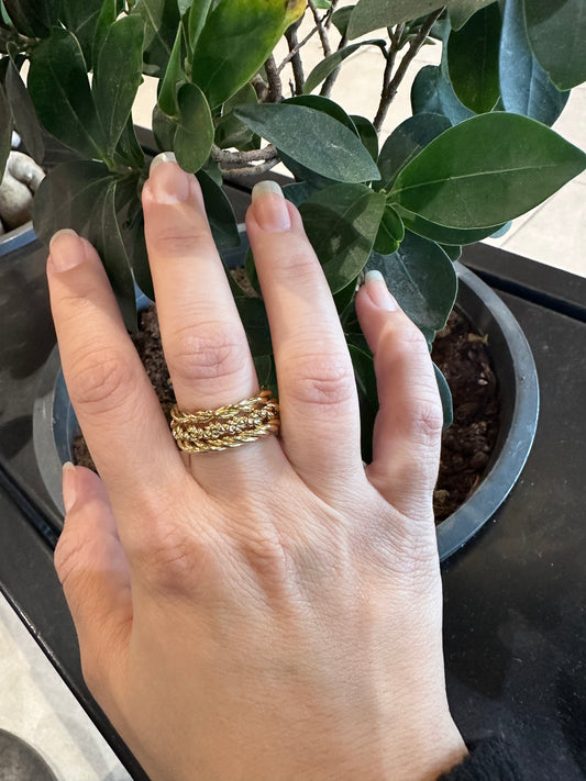 3pcs Twist Rings