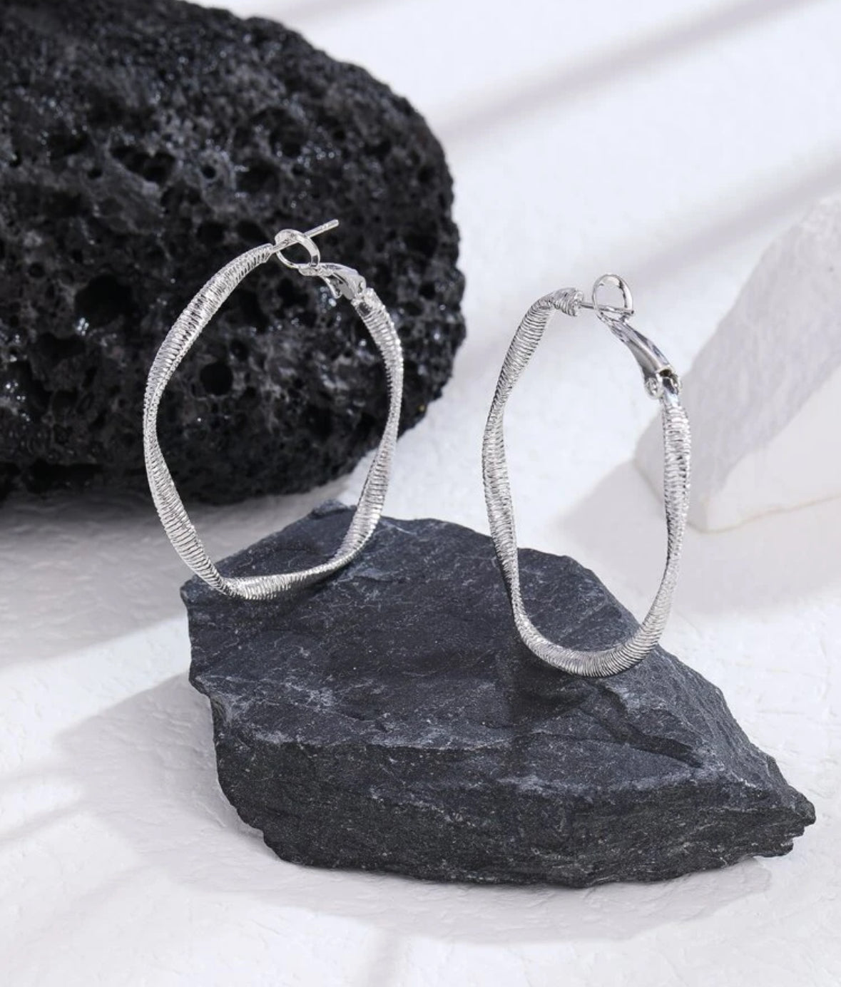 Twisted Hoop Earrings