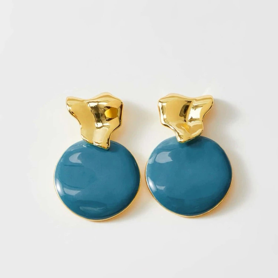 Blue Orbs Earrings