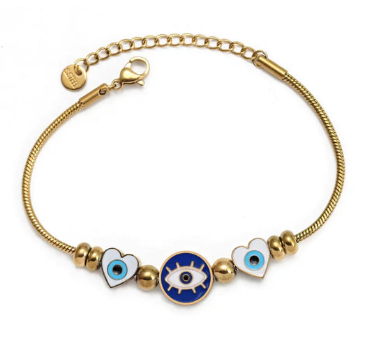 Eye & Heart Bracelet