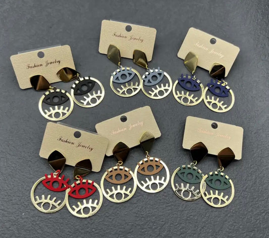 Double Eye Earrings