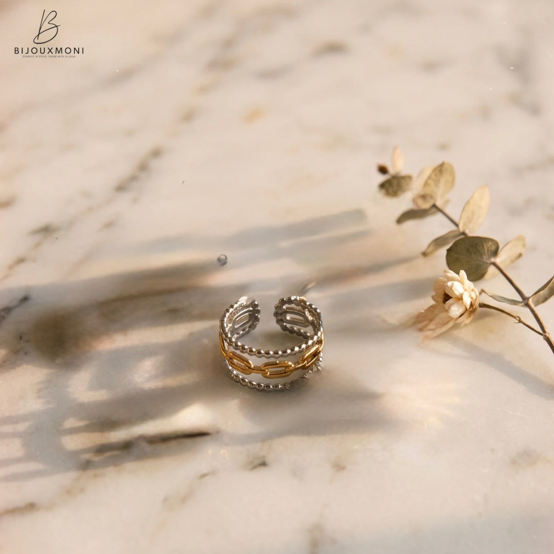 The Boho 2-tone Rings