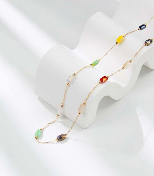 Colored Crystal Necklace