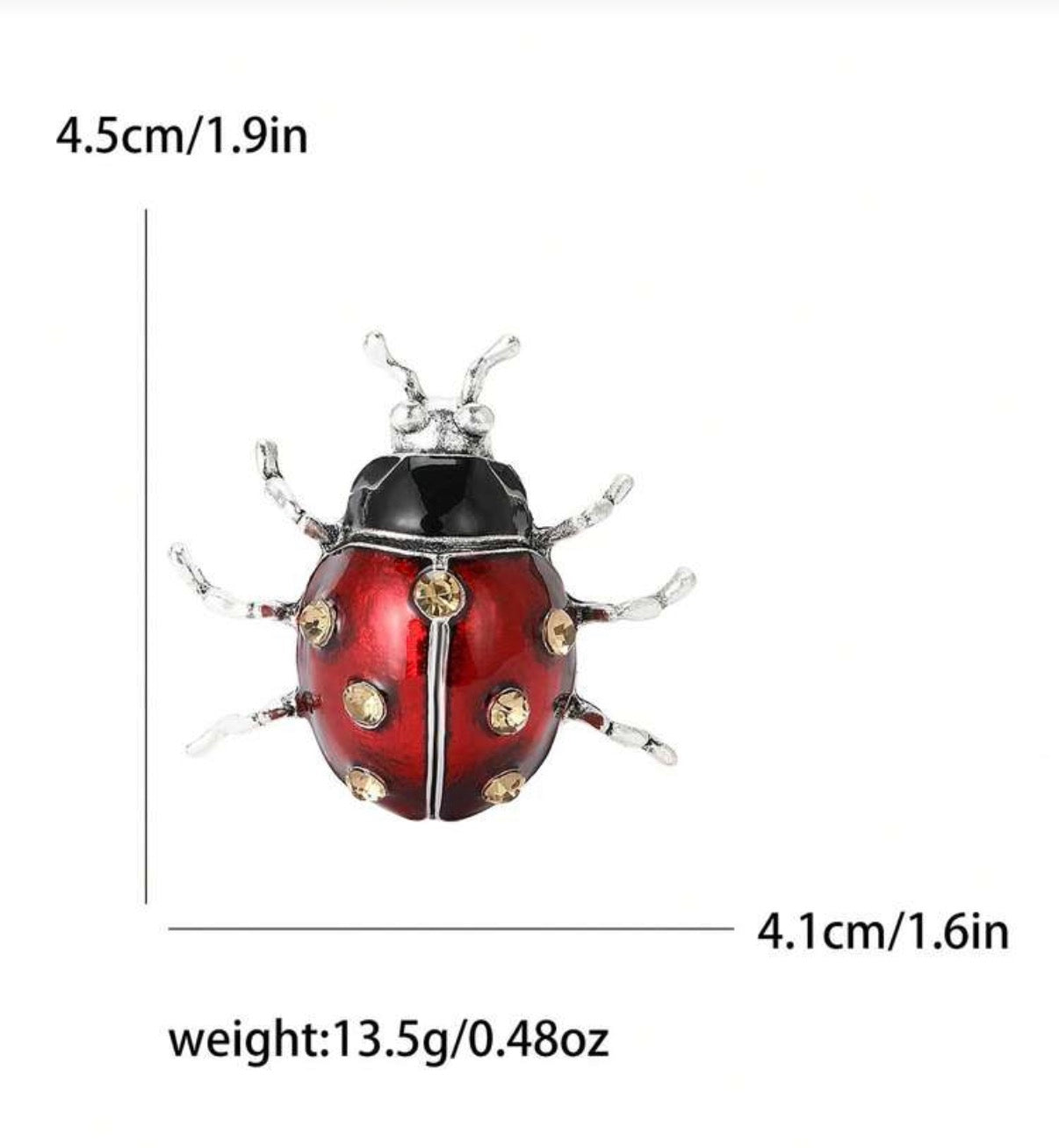 Lady Bug Broche