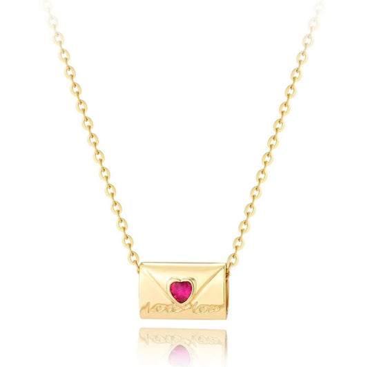 Heart Envelope Necklace