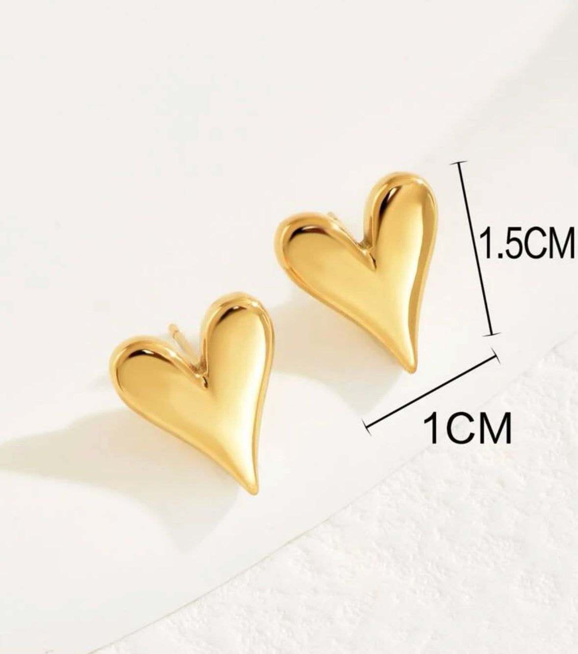 Heart Stud Earrings
