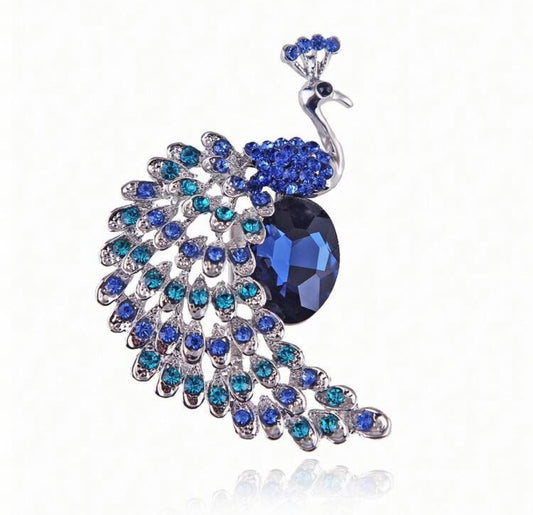 Peacock Broche