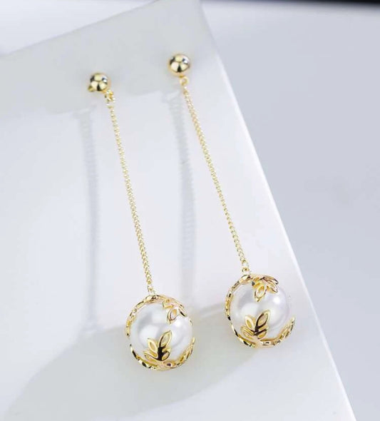 Faux Pearl Earrings