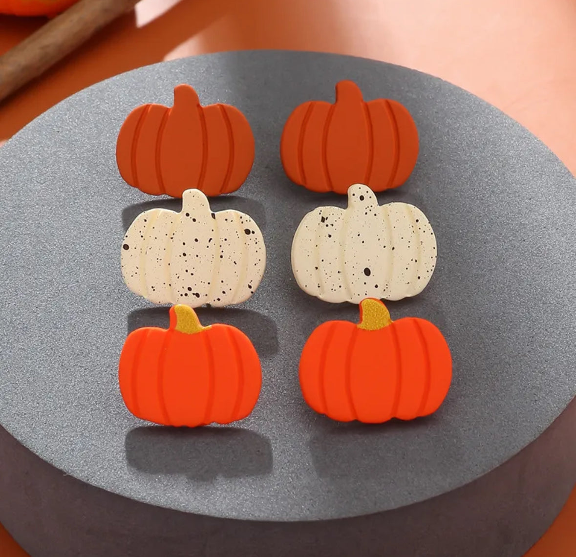 Pumpkin Earrings