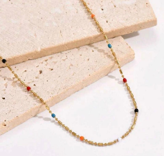 Colored Bead Necklace