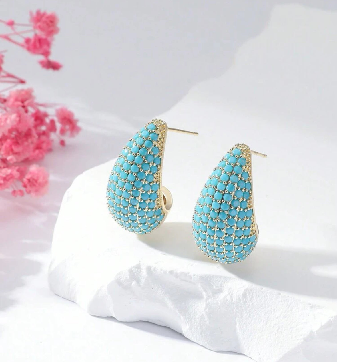 Turquoise Water drop Earrings