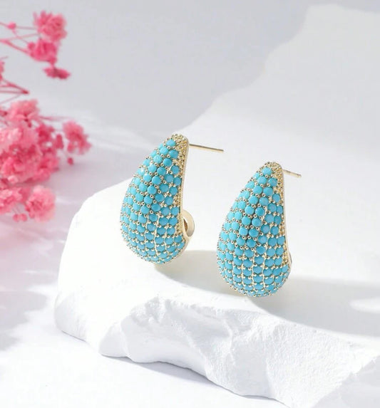 Turquoise Water drop Earrings
