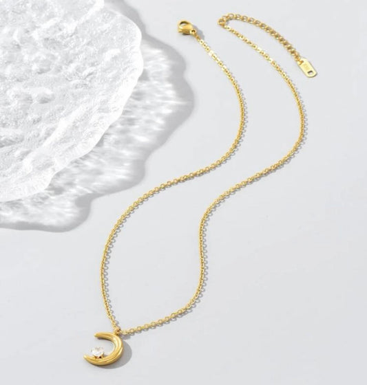 Moon Charm Necklace