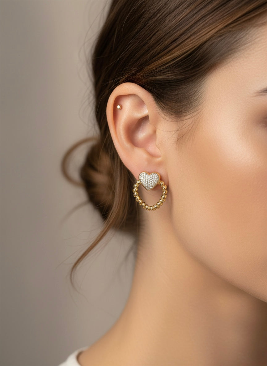Amour Twist Hoops