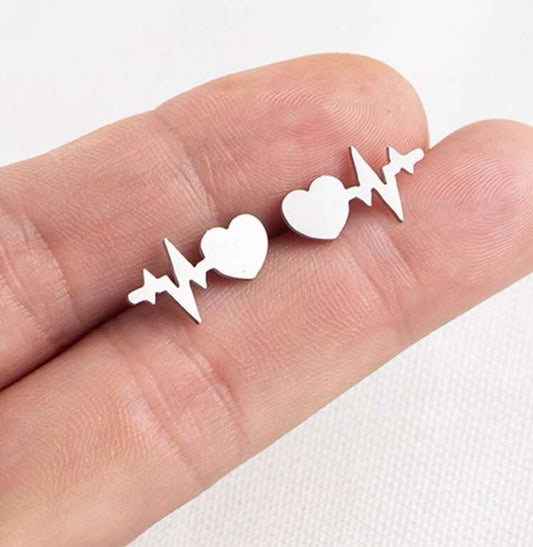 Heart Beat Studs