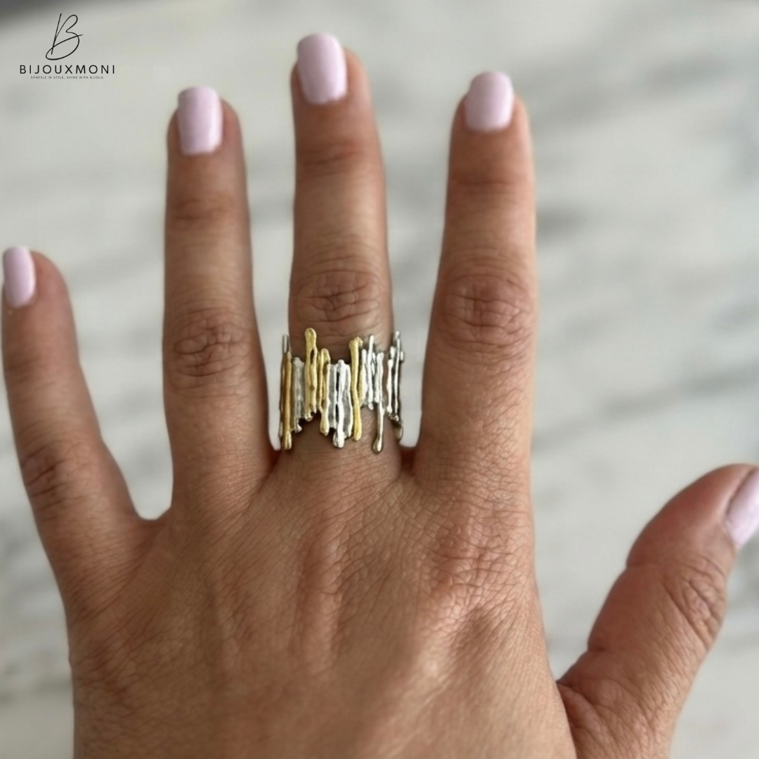 The Boho 2-tone Rings
