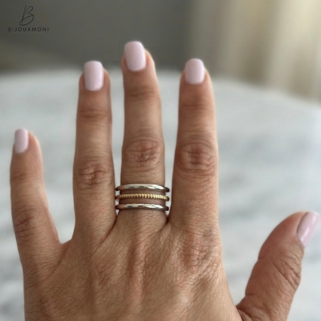 The Boho 2-tone Rings