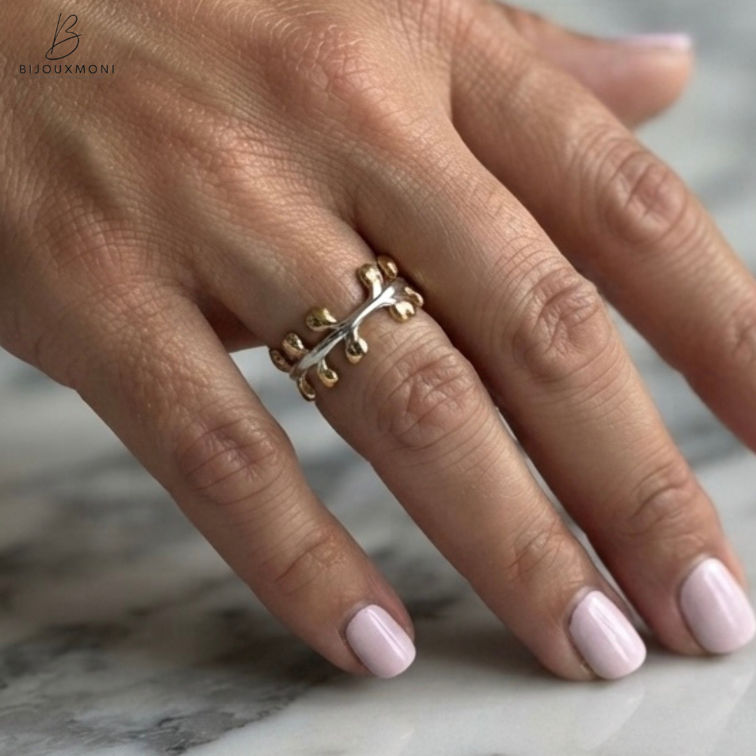 The Boho 2-tone Rings