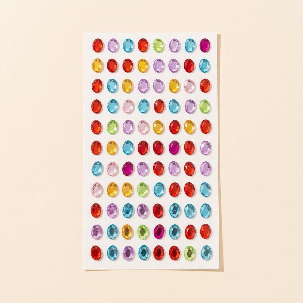Rhinestone Sticker Sheet | Bedazzle Gems