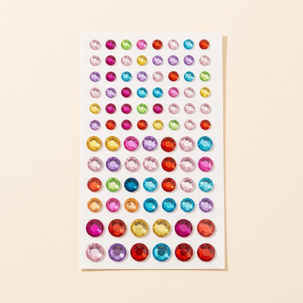 Rhinestone Sticker Sheet | Bedazzle Gems