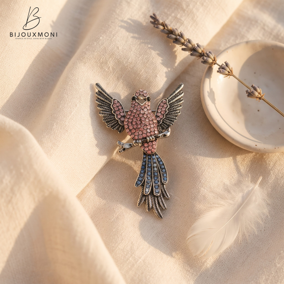 PIUMA Bird Brooch