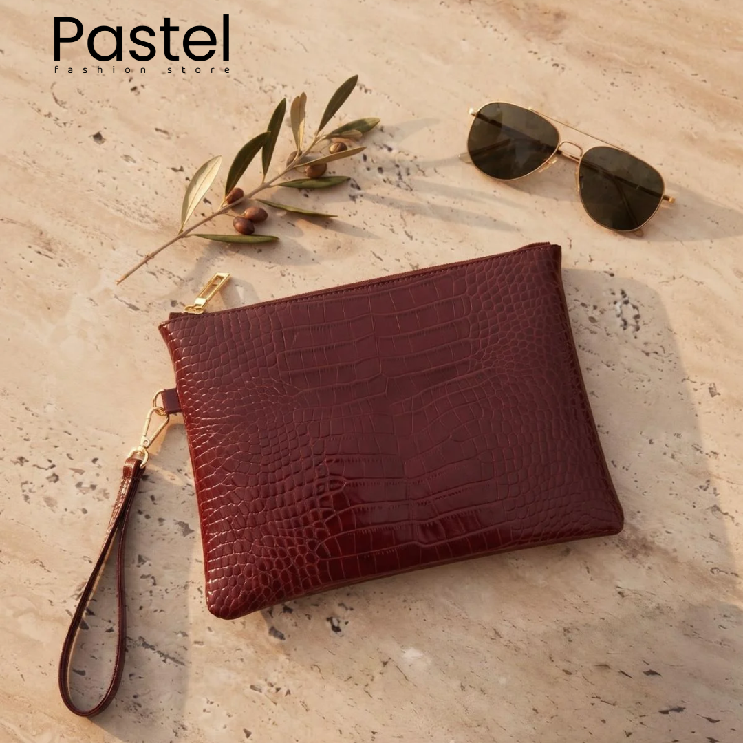 La Croc Edit Wristlet Clutch