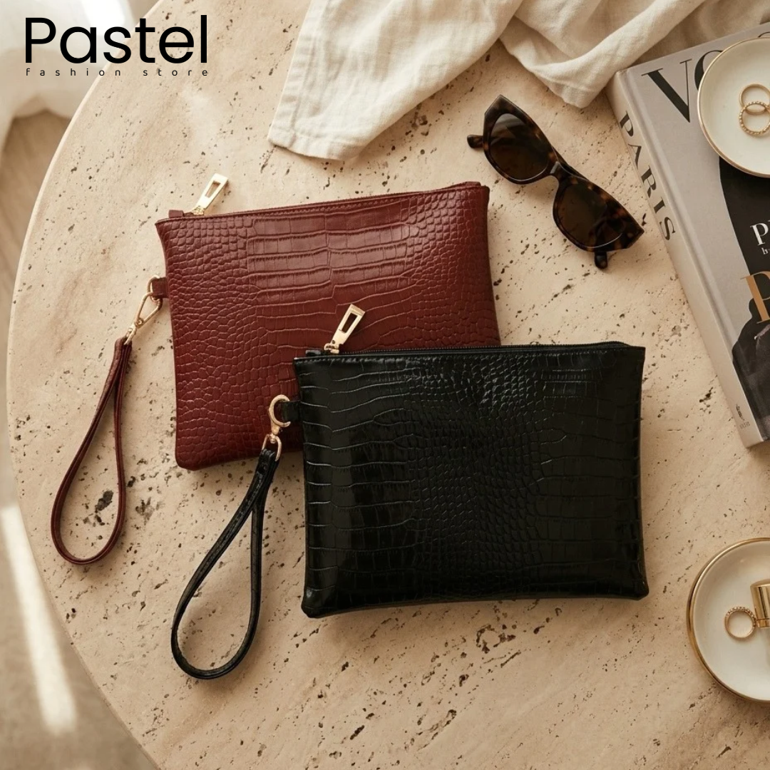 La Croc Edit Wristlet Clutch