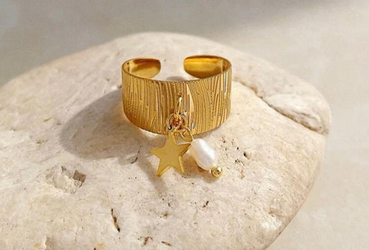Pearl Star Earrings