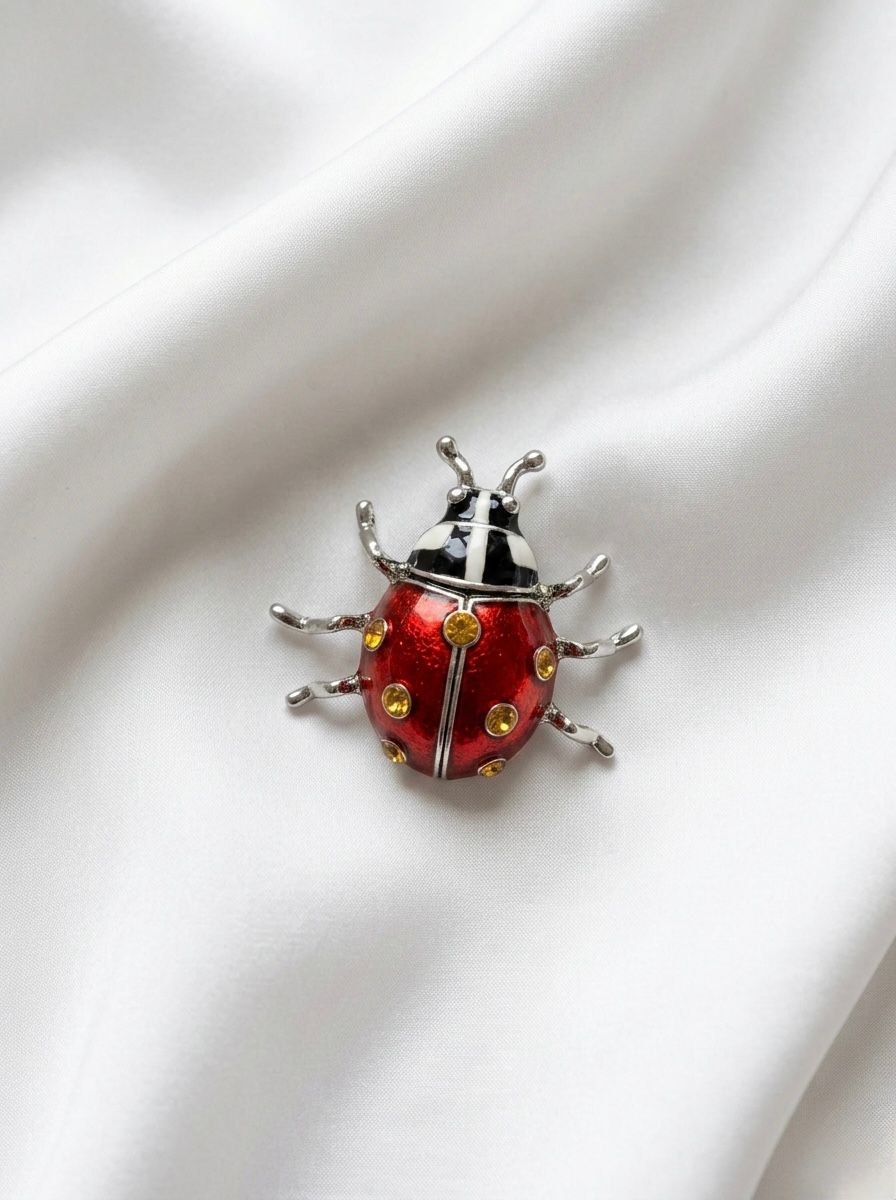 Lady Bug Broche