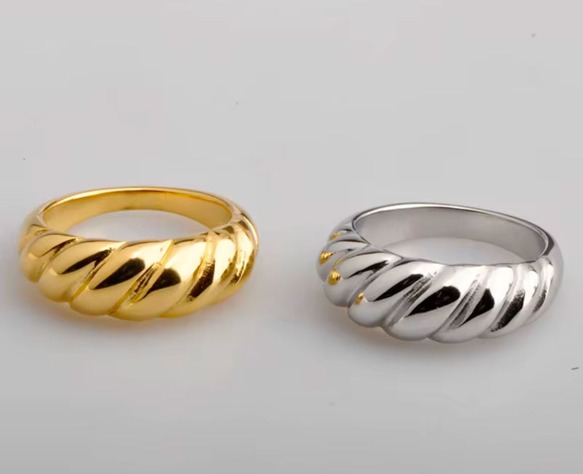 Twisted Croissant Ring